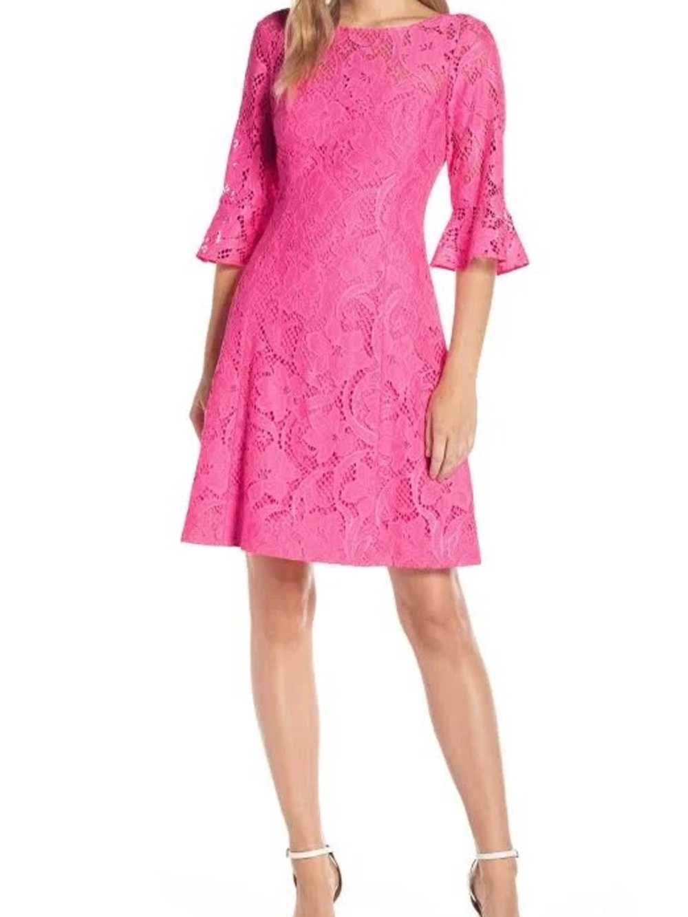 Lilly Pulitzer ALLYSON Pink Lace dress - Picture 5 of 10